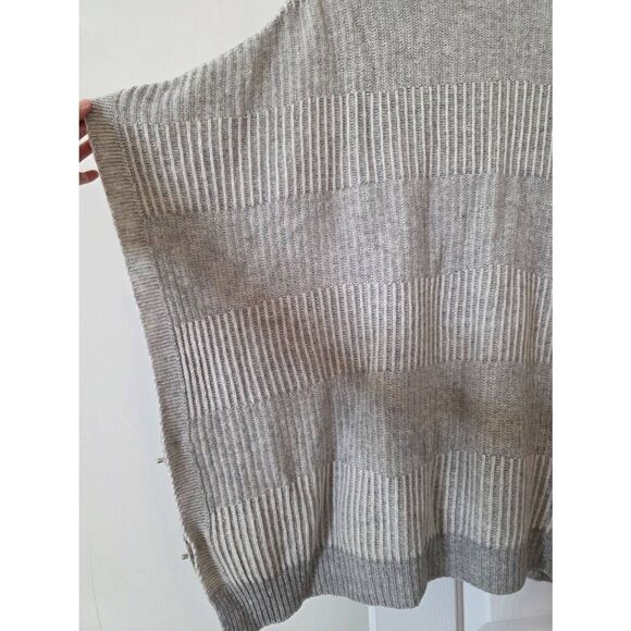 Barbour Grey Wool Poncho S - Picture 10 of 11